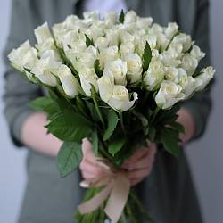 51 белая роза 35-40см (Кения)