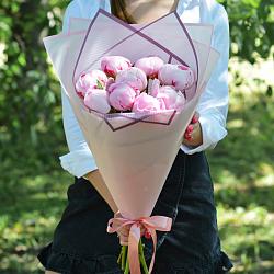 9 розовых пионов Сара Бернар  (Голландия)