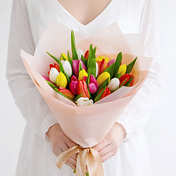 25 тюльпанов микс в упаковке