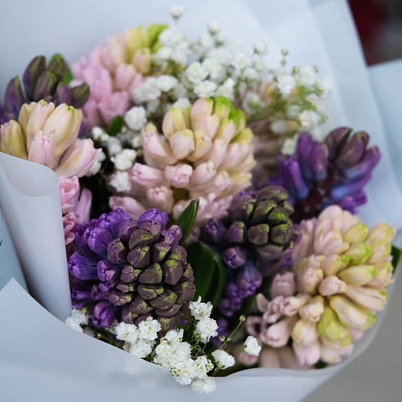 Букет «Нежные гиацинты»