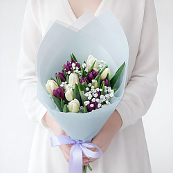 Букет «Черничный пломбир» M