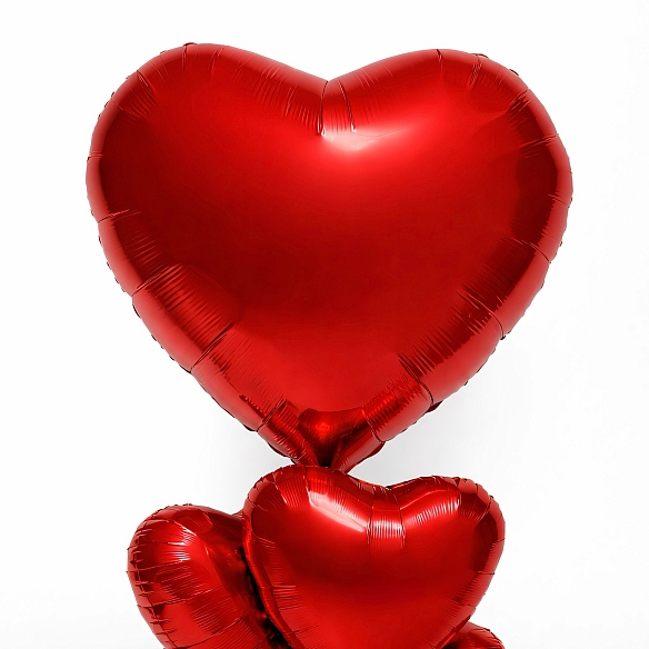 Шар фольгированный сердце большое (глянцевый)