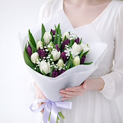 Букет «Черничный пломбир» L