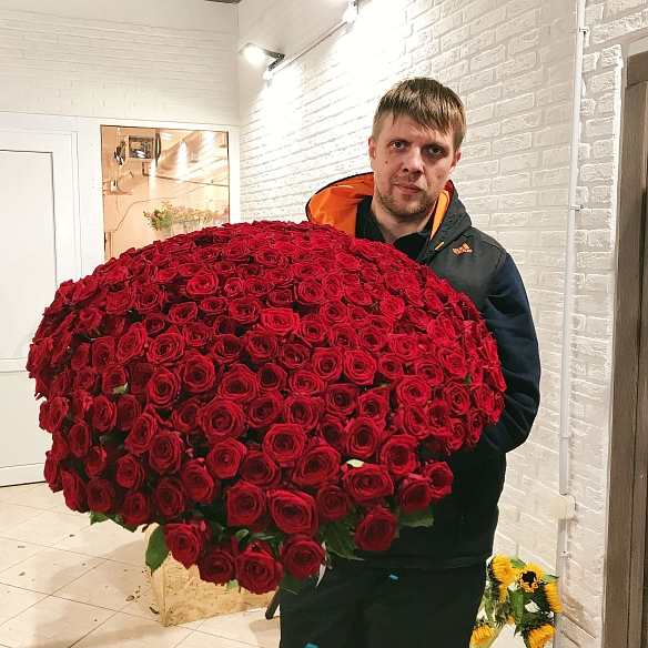 Букет из 301 розы 60 см