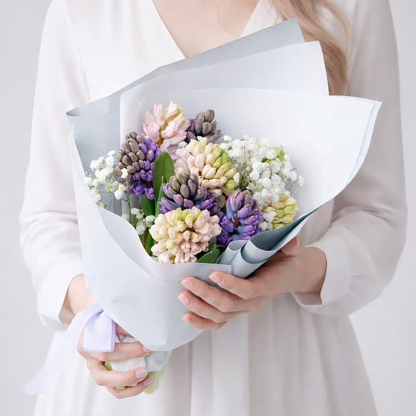 Букет «Нежные гиацинты»